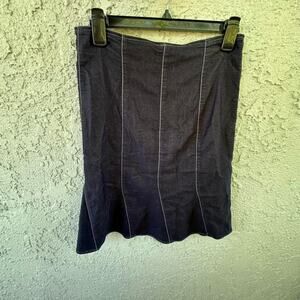 Y2k denim midi skirt in
